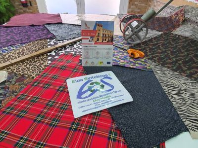 Muestras de la línea de reciclados textiles de Elda Sintéticos